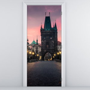 Fototapeta na dveře - Na Karlově mostě