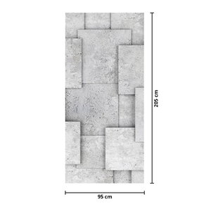 Fototapeta na dveře - Abstrakce betonových kachliček (4)
