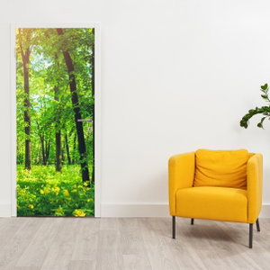 Deursticker - Bladerbos in de lente (3)