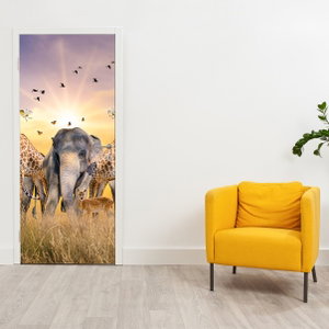 Deursticker - Dieren van Afrika (3)