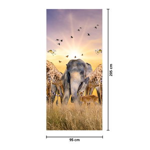 Deursticker - Dieren van Afrika (4)