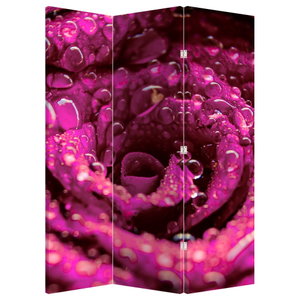 Kamerscherm - Roze roos (4)