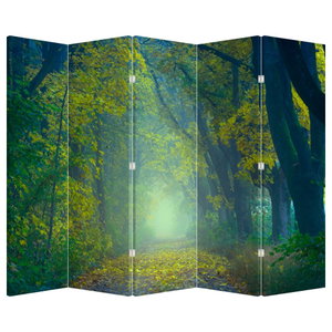 Paravan - Drum dea lungul cu copaci