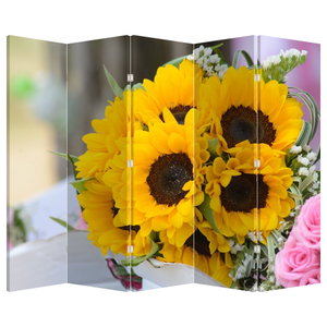 Paravent - Brautstrauß aus Sonnenblumen