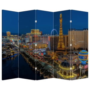 Paraván - Nočné Las Vegas