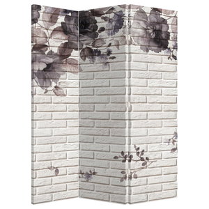 Raumteiler - Wand mit Blumenstrauß (4)