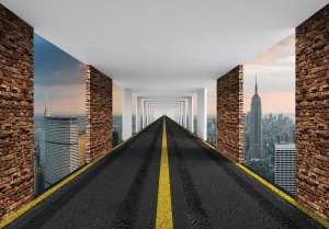 Fototapeta - Silnice 3D, New York