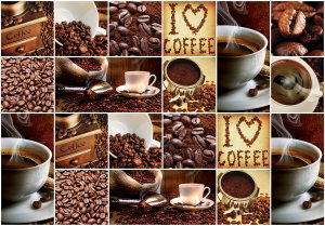 Fototapeta - I Love Coffee - koláž
