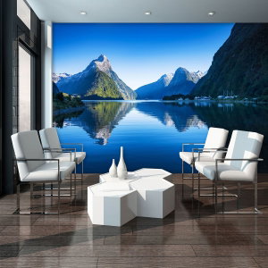 Fototapeta - Hory a jezero - Nový Zéland