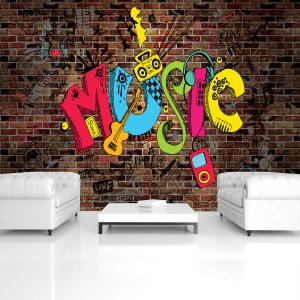 Fototapeta - Graffiti - hudba (3)