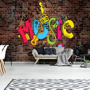 Fototapeta - Graffiti - hudba (4)