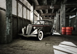 Fototapeta - Auto v hale