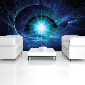Fototapeta - Modrá abstraktní Supernova