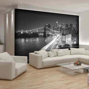 Fototapeta - New York Brooklyn Bridge City