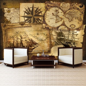 Fototapeta - Vintage mapa