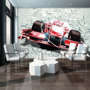 Fototapeta - Červená formule 1 3D F1