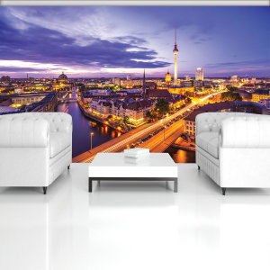 Fototapeta - Berlínské panorama v noci