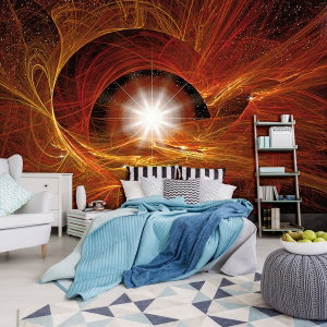 Fototapeta - Zlatá abstraktní Supernova