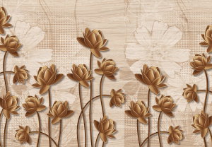 Fotobehang - Abstractie van bloemen (2)