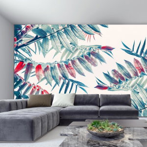 Fotobehang - Roodachtige planten