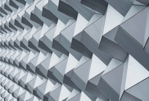 Samolepicí tapeta – Šedé útvary 3D (2)
