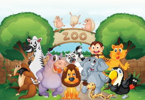 Samolepicí tapeta – Veselá Zoo (2)