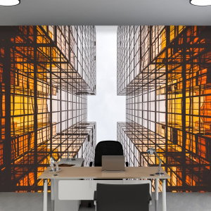 Fototapeta - Prosklenné budovy