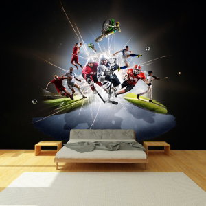 Fotobehang - Sporters