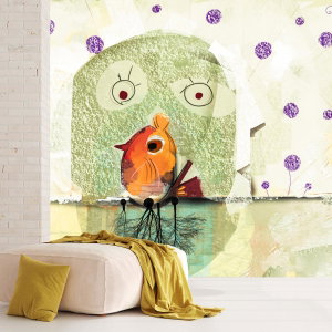 Fotobehang - Ziel van een vogeltje