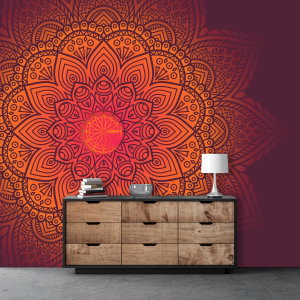 Fototapeta - Mandala, tmavá