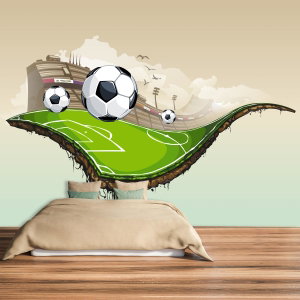 Fotobehang - Voetbalveld