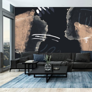 Fotobehang - Abstractie met streken