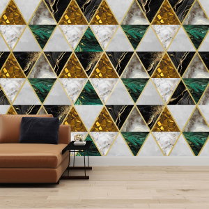 Fotobehang - Collage uit materialen 4