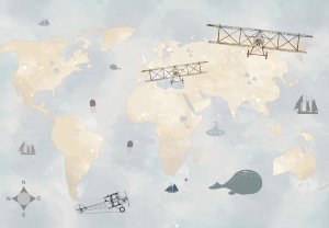Fotobehang - Kaart voor ontdekker (2)