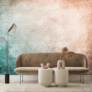 Fotobehang - Mandala in steen