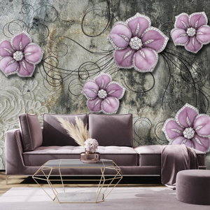 Fotobehang - Bloemenjuwelen