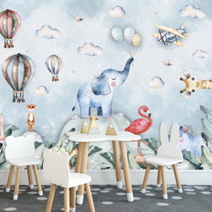 Fototapete - Fröhliche bunte Tierchen