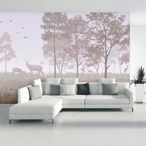 Fototapete - Rosa Landschaft