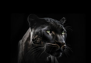 Fotobehang - Zwarte Panter (3)
