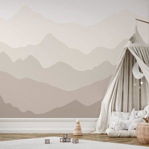 Fotobehang - Beige bergen (3)