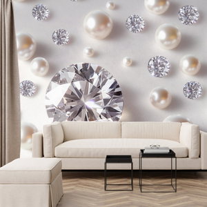Fototapeta - Perly a diamanty