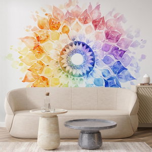 Fototapeta - Duhová mandala