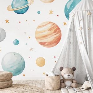 Fotobehang - Kleurrijke planeten (2)