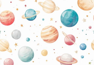 Fotobehang - Kleurrijke planeten (4)
