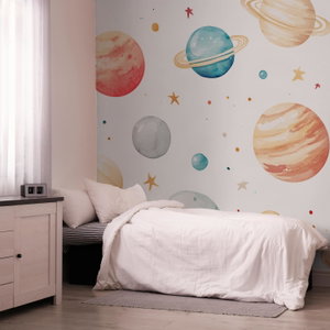 Fototapeta - Farebné planetky