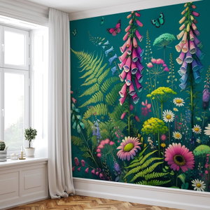 Fototapete - Bunte Wiesenblumen