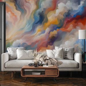 Fotobehang - Kleurrijke mist