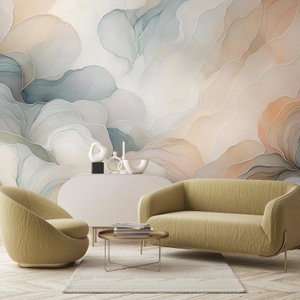 Fotobehang - Beige abstractie I.