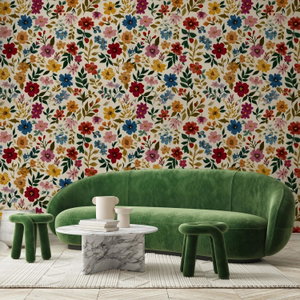 Fotobehang - Bonte bloemen (2)