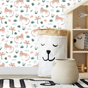 Behang - Jungle met luipaard (3)